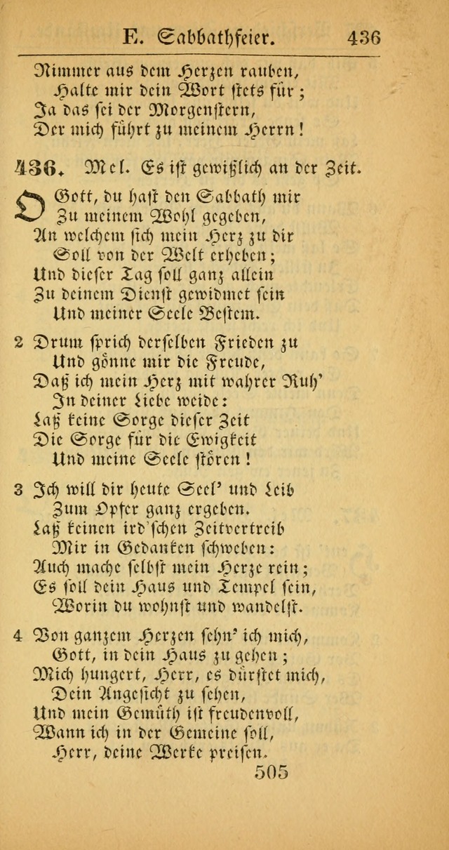 Evangelisches Gesangbuch: oder eine sammlung geistreicher lieder zum gebrauch der Evangelischen Gemeinscaft und aller heilsuchenden seelen  (4th und verb. Aufl.) page 507