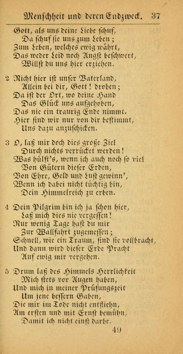 Evangelisches Gesangbuch: oder eine sammlung geistreicher lieder zum gebrauch der Evangelischen Gemeinscaft und aller heilsuchenden seelen  (4th und verb. Aufl.) page 51