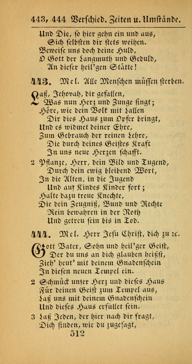 Evangelisches Gesangbuch: oder eine sammlung geistreicher lieder zum gebrauch der Evangelischen Gemeinscaft und aller heilsuchenden seelen  (4th und verb. Aufl.) page 514