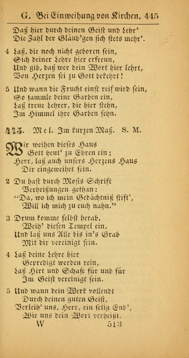 Evangelisches Gesangbuch: oder eine sammlung geistreicher lieder zum gebrauch der Evangelischen Gemeinscaft und aller heilsuchenden seelen  (4th und verb. Aufl.) page 515