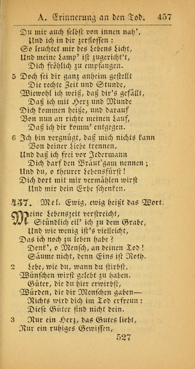 Evangelisches Gesangbuch: oder eine sammlung geistreicher lieder zum gebrauch der Evangelischen Gemeinscaft und aller heilsuchenden seelen  (4th und verb. Aufl.) page 529