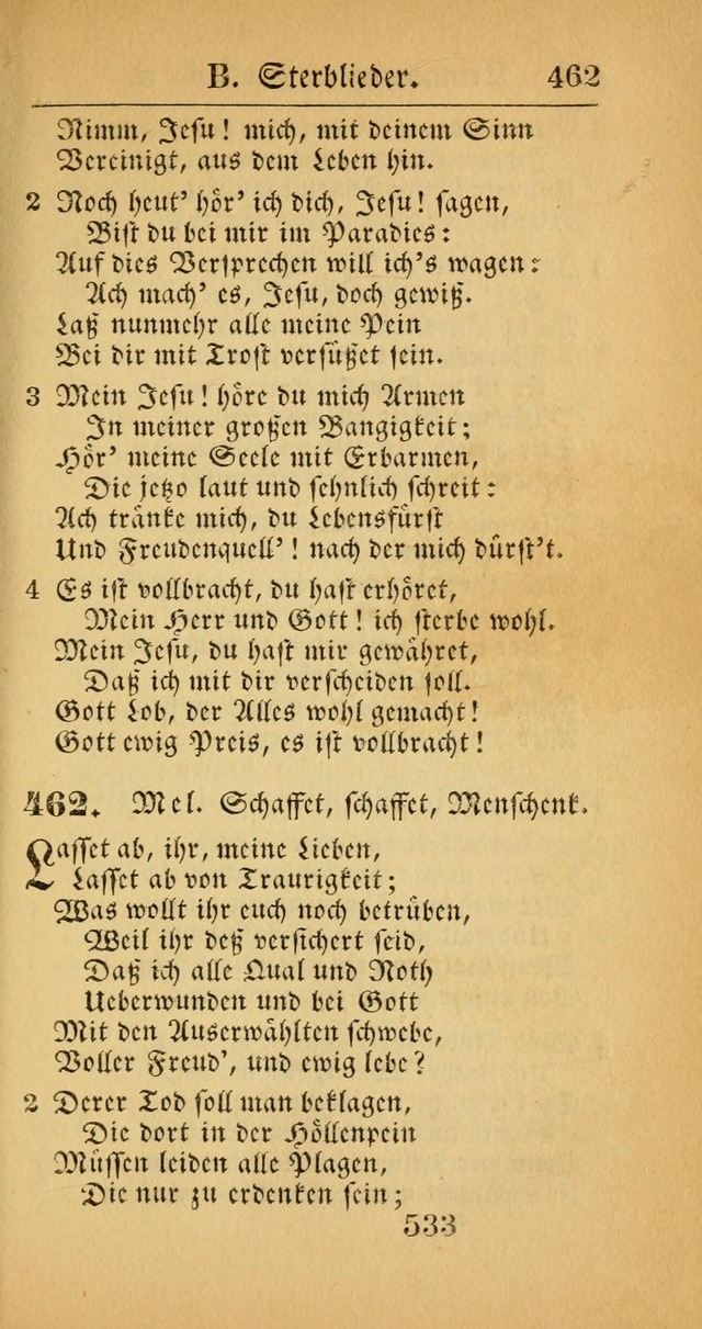 Evangelisches Gesangbuch: oder eine sammlung geistreicher lieder zum gebrauch der Evangelischen Gemeinscaft und aller heilsuchenden seelen  (4th und verb. Aufl.) page 535