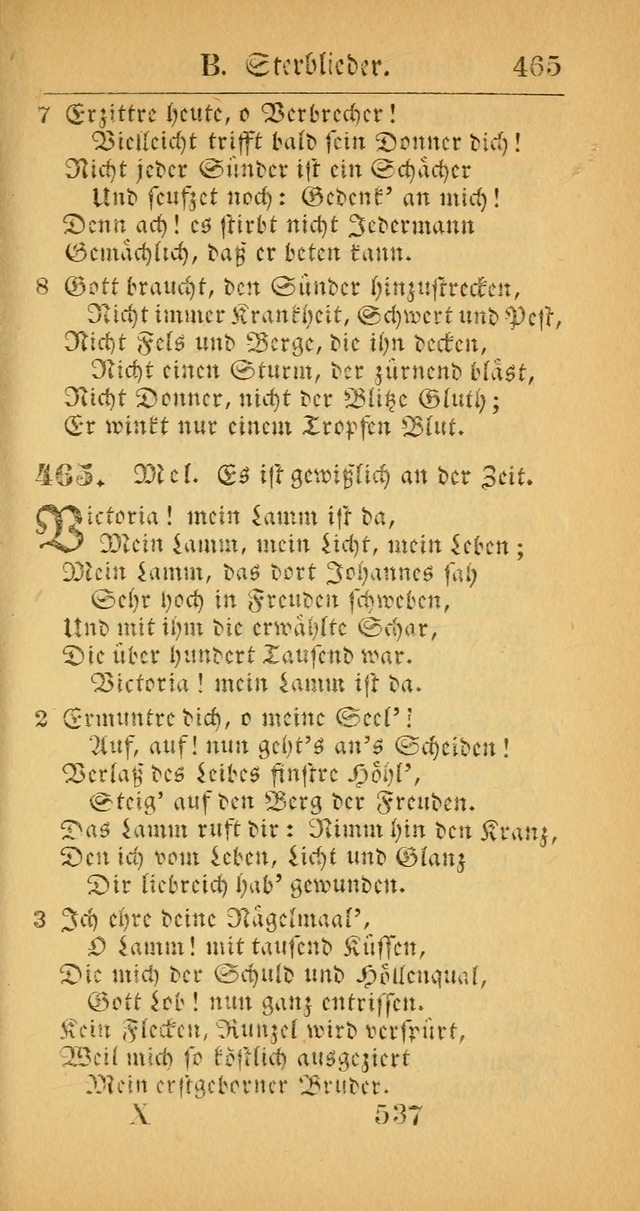 Evangelisches Gesangbuch: oder eine sammlung geistreicher lieder zum gebrauch der Evangelischen Gemeinscaft und aller heilsuchenden seelen  (4th und verb. Aufl.) page 539