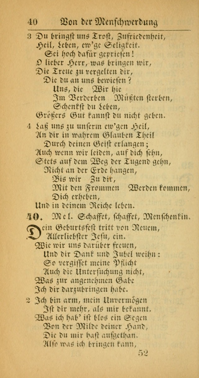 Evangelisches Gesangbuch: oder eine sammlung geistreicher lieder zum gebrauch der Evangelischen Gemeinscaft und aller heilsuchenden seelen  (4th und verb. Aufl.) page 54