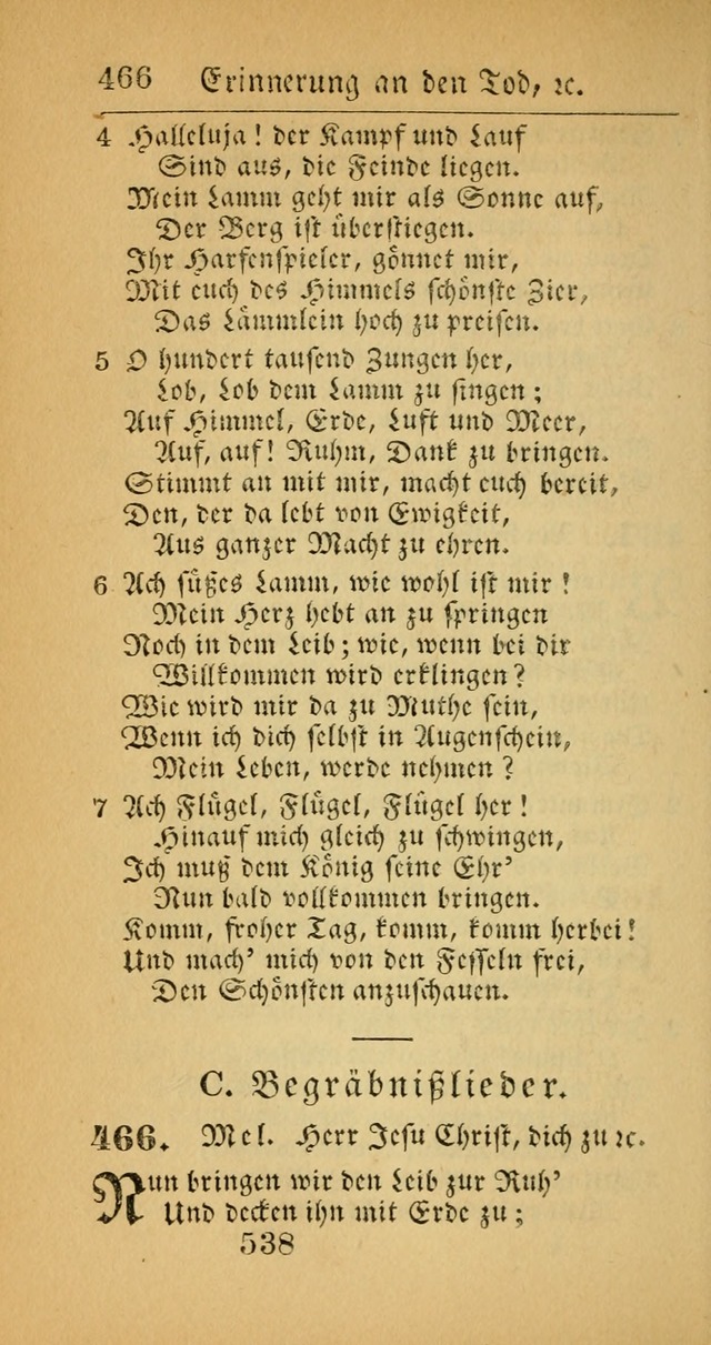 Evangelisches Gesangbuch: oder eine sammlung geistreicher lieder zum gebrauch der Evangelischen Gemeinscaft und aller heilsuchenden seelen  (4th und verb. Aufl.) page 540