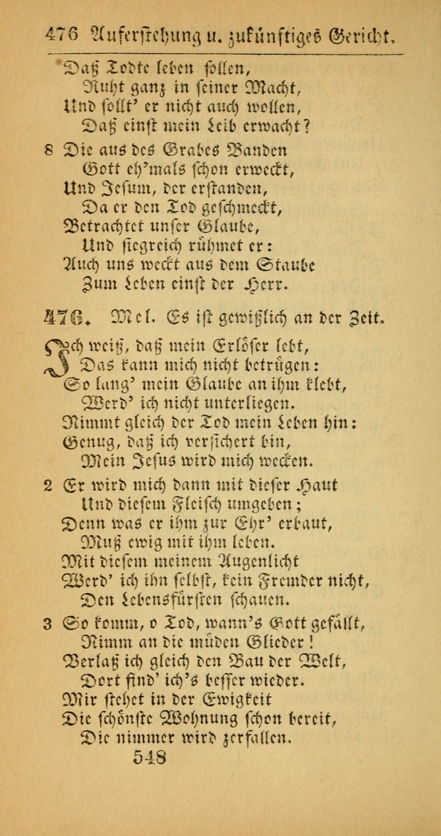 Evangelisches Gesangbuch: oder eine sammlung geistreicher lieder zum gebrauch der Evangelischen Gemeinscaft und aller heilsuchenden seelen  (4th und verb. Aufl.) page 550