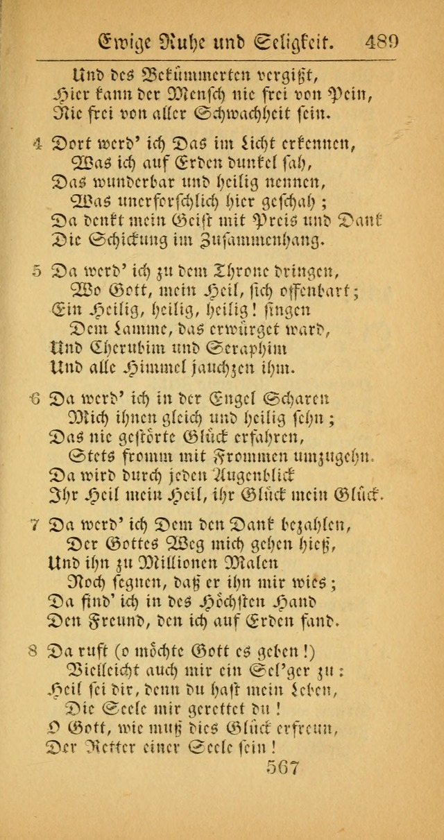 Evangelisches Gesangbuch: oder eine sammlung geistreicher lieder zum gebrauch der Evangelischen Gemeinscaft und aller heilsuchenden seelen  (4th und verb. Aufl.) page 569