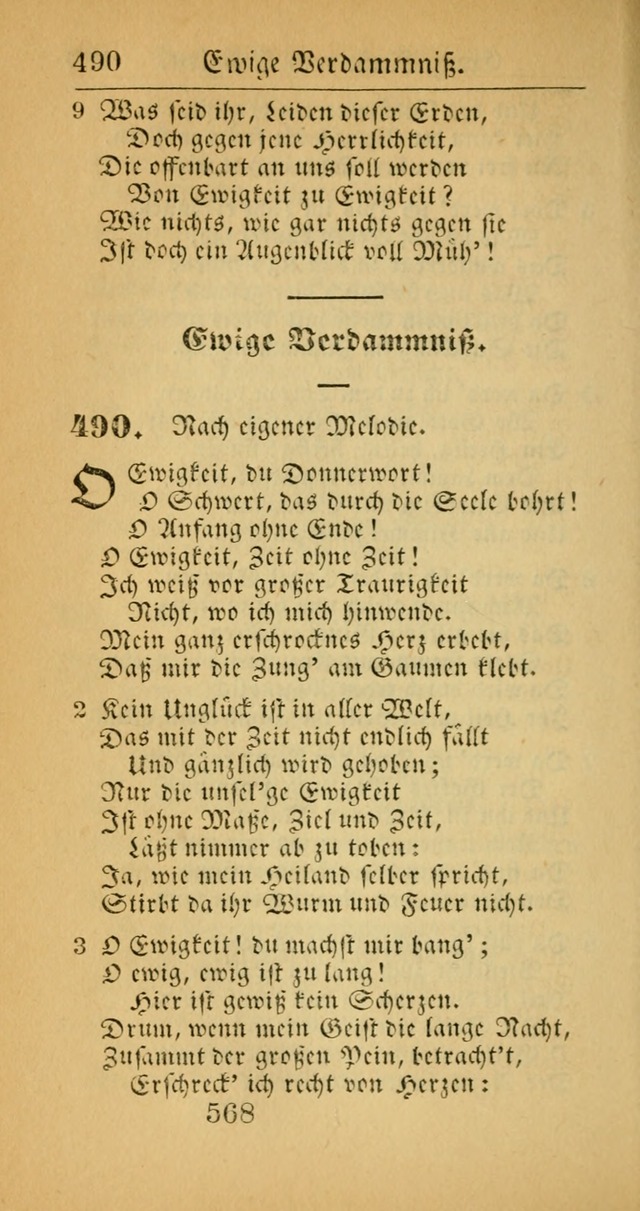 Evangelisches Gesangbuch: oder eine sammlung geistreicher lieder zum gebrauch der Evangelischen Gemeinscaft und aller heilsuchenden seelen  (4th und verb. Aufl.) page 570