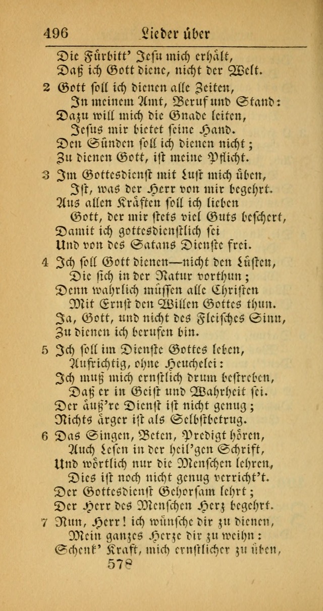 Evangelisches Gesangbuch: oder eine sammlung geistreicher lieder zum gebrauch der Evangelischen Gemeinscaft und aller heilsuchenden seelen  (4th und verb. Aufl.) page 580