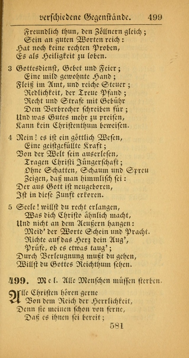 Evangelisches Gesangbuch: oder eine sammlung geistreicher lieder zum gebrauch der Evangelischen Gemeinscaft und aller heilsuchenden seelen  (4th und verb. Aufl.) page 583