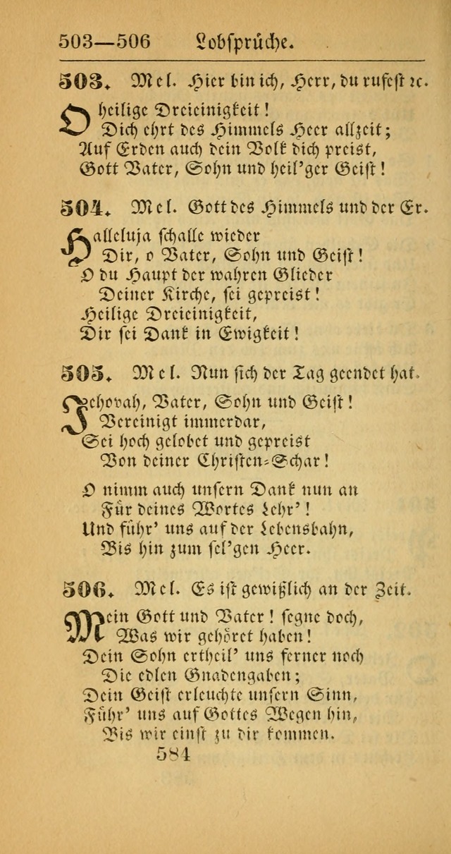 Evangelisches Gesangbuch: oder eine sammlung geistreicher lieder zum gebrauch der Evangelischen Gemeinscaft und aller heilsuchenden seelen  (4th und verb. Aufl.) page 586