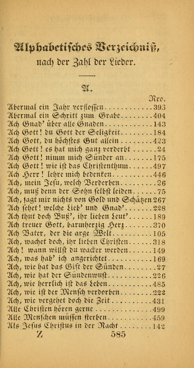 Evangelisches Gesangbuch: oder eine sammlung geistreicher lieder zum gebrauch der Evangelischen Gemeinscaft und aller heilsuchenden seelen  (4th und verb. Aufl.) page 587