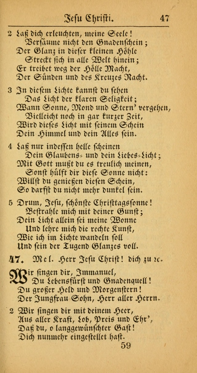 Evangelisches Gesangbuch: oder eine sammlung geistreicher lieder zum gebrauch der Evangelischen Gemeinscaft und aller heilsuchenden seelen  (4th und verb. Aufl.) page 61