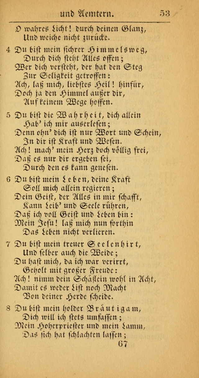 Evangelisches Gesangbuch: oder eine sammlung geistreicher lieder zum gebrauch der Evangelischen Gemeinscaft und aller heilsuchenden seelen  (4th und verb. Aufl.) page 69