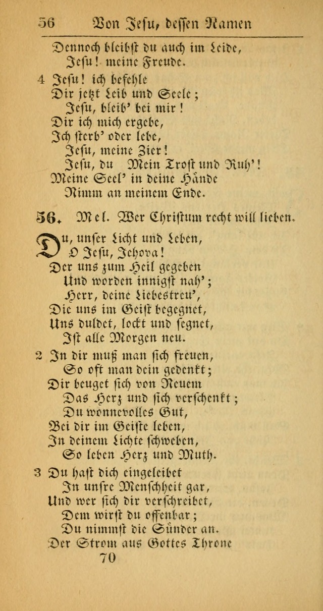 Evangelisches Gesangbuch: oder eine sammlung geistreicher lieder zum gebrauch der Evangelischen Gemeinscaft und aller heilsuchenden seelen  (4th und verb. Aufl.) page 72