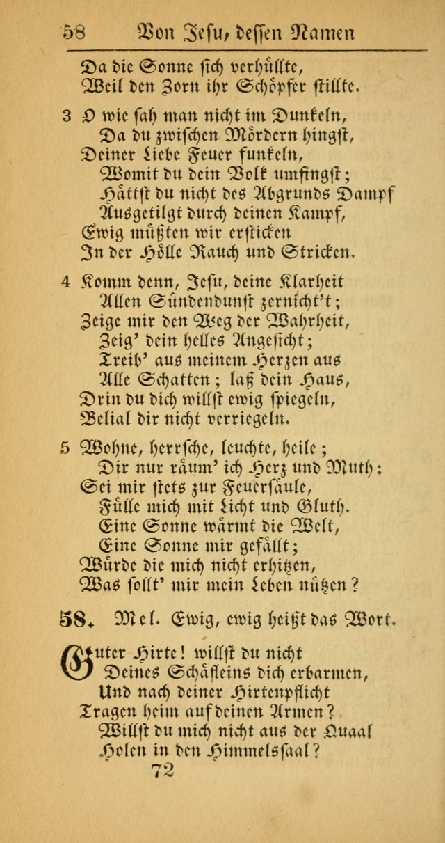 Evangelisches Gesangbuch: oder eine sammlung geistreicher lieder zum gebrauch der Evangelischen Gemeinscaft und aller heilsuchenden seelen  (4th und verb. Aufl.) page 74