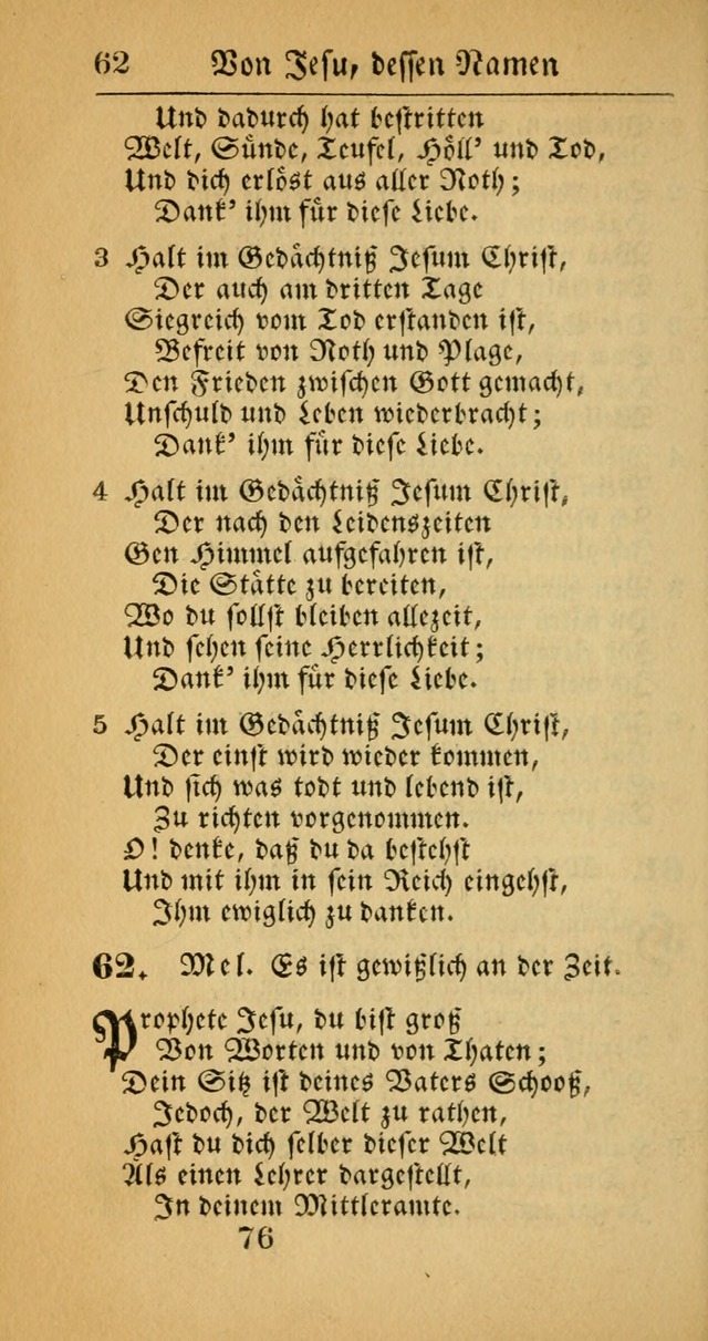 Evangelisches Gesangbuch: oder eine sammlung geistreicher lieder zum gebrauch der Evangelischen Gemeinscaft und aller heilsuchenden seelen  (4th und verb. Aufl.) page 78