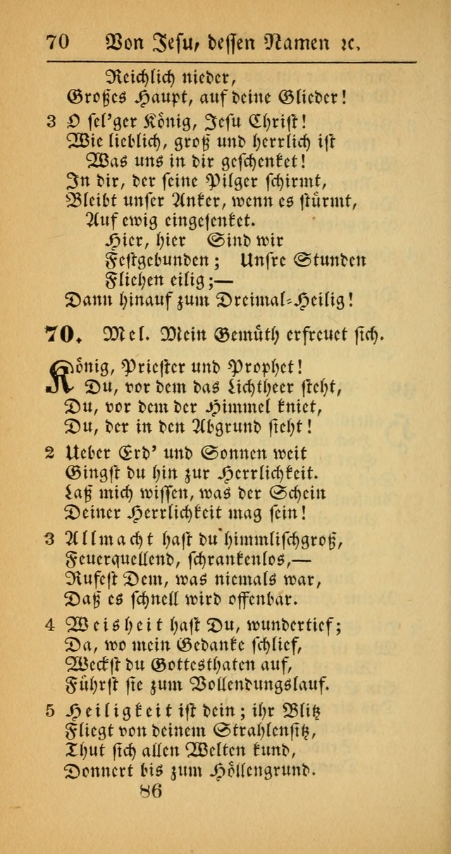 Evangelisches Gesangbuch: oder eine sammlung geistreicher lieder zum gebrauch der Evangelischen Gemeinscaft und aller heilsuchenden seelen  (4th und verb. Aufl.) page 88