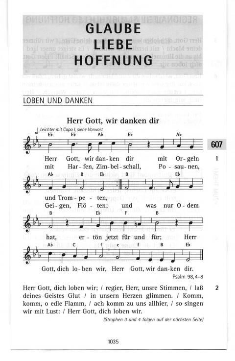 Antwort Finden in alten und neuen Liedern, in Worten zum Nachdenken und Beten: evangelisches Gesangbuch (Bayern, Mitteldeutschland, Thüringen) page 1000