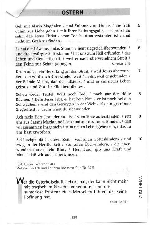 Antwort Finden in alten und neuen Liedern, in Worten zum Nachdenken und Beten: evangelisches Gesangbuch (Bayern, Mitteldeutschland, Thüringen) page 200