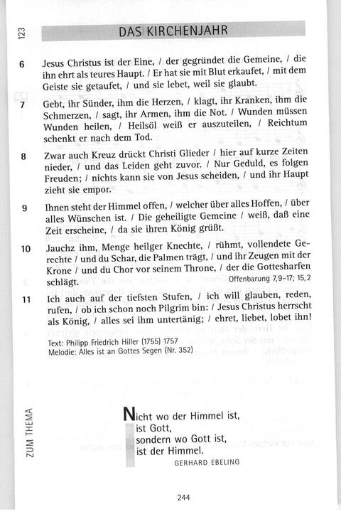 Antwort Finden in alten und neuen Liedern, in Worten zum Nachdenken und Beten: evangelisches Gesangbuch (Bayern, Mitteldeutschland, Thüringen) page 215