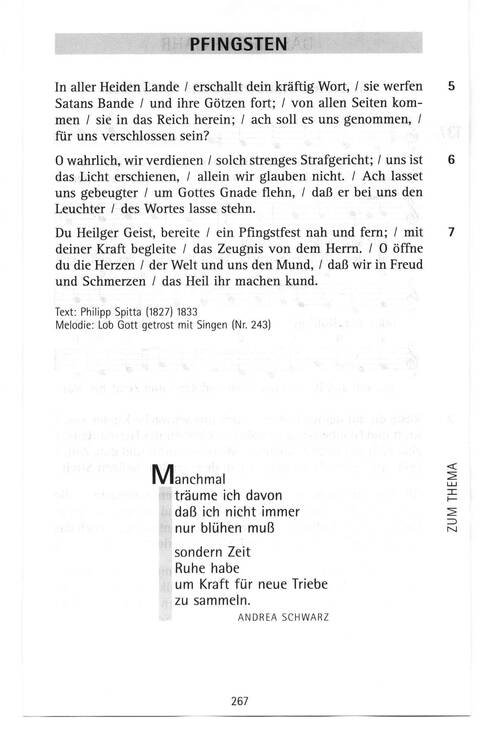 Antwort Finden in alten und neuen Liedern, in Worten zum Nachdenken und Beten: evangelisches Gesangbuch (Bayern, Mitteldeutschland, Thüringen) page 238