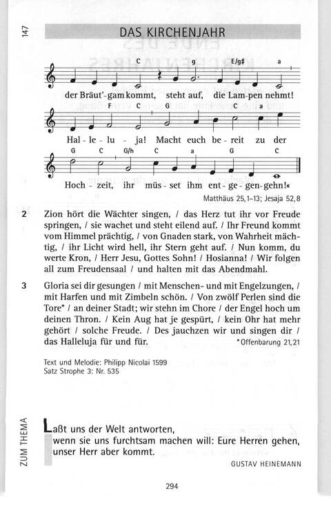 Antwort Finden in alten und neuen Liedern, in Worten zum Nachdenken und Beten: evangelisches Gesangbuch (Bayern, Mitteldeutschland, Thüringen) page 264