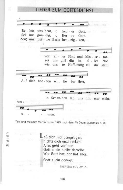 Antwort Finden in alten und neuen Liedern, in Worten zum Nachdenken und Beten: evangelisches Gesangbuch (Bayern, Mitteldeutschland, Thüringen) page 344