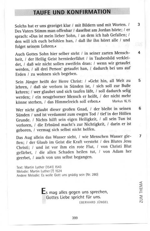 Antwort Finden in alten und neuen Liedern, in Worten zum Nachdenken und Beten: evangelisches Gesangbuch (Bayern, Mitteldeutschland, Thüringen) page 367