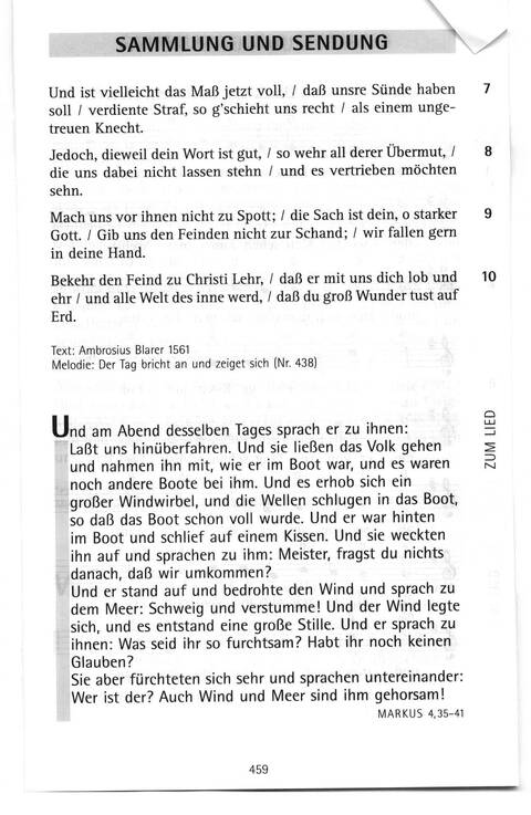 Antwort Finden in alten und neuen Liedern, in Worten zum Nachdenken und Beten: evangelisches Gesangbuch (Bayern, Mitteldeutschland, Thüringen) page 427