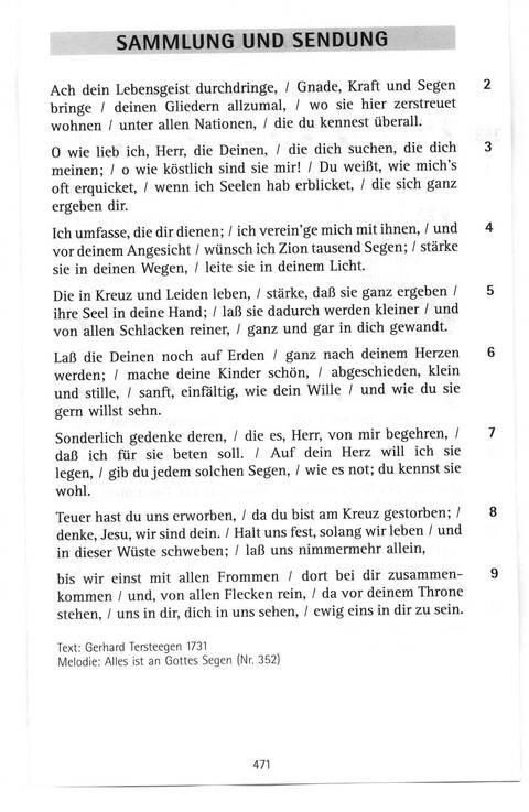 Antwort Finden in alten und neuen Liedern, in Worten zum Nachdenken und Beten: evangelisches Gesangbuch (Bayern, Mitteldeutschland, Thüringen) page 438