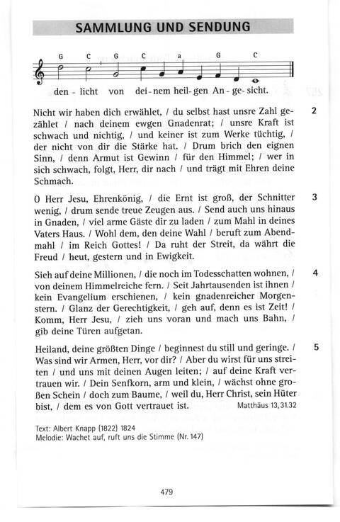 Antwort Finden in alten und neuen Liedern, in Worten zum Nachdenken und Beten: evangelisches Gesangbuch (Bayern, Mitteldeutschland, Thüringen) page 446