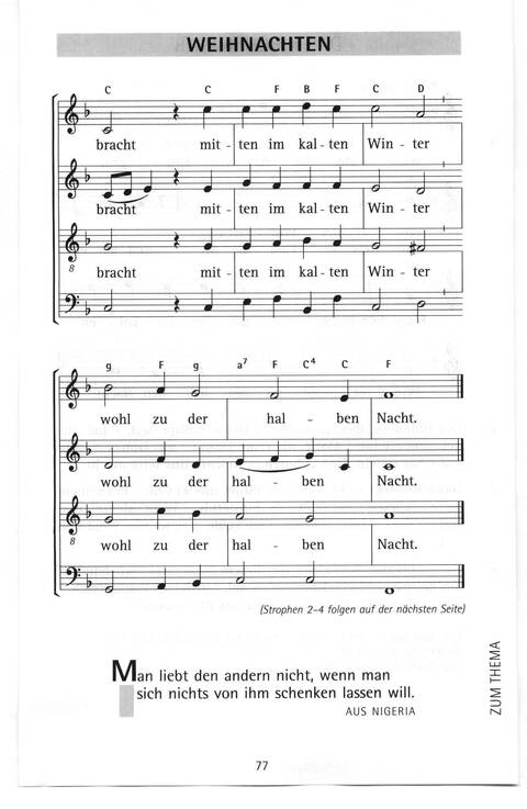 Antwort Finden in alten und neuen Liedern, in Worten zum Nachdenken und Beten: evangelisches Gesangbuch (Bayern, Mitteldeutschland, Thüringen) page 48