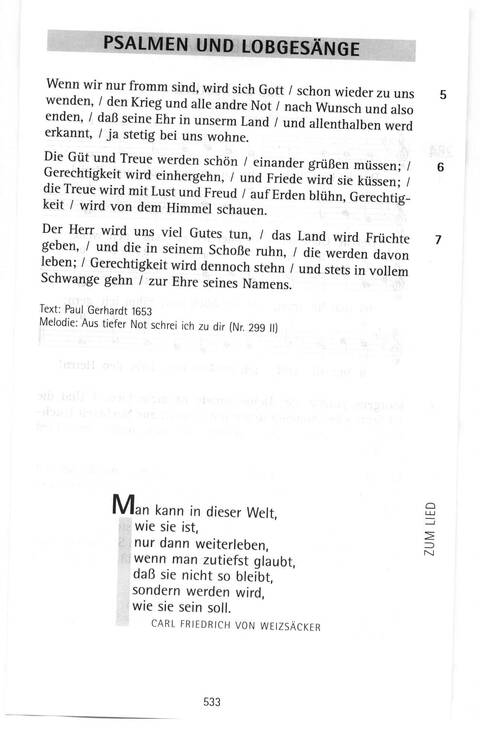 Antwort Finden in alten und neuen Liedern, in Worten zum Nachdenken und Beten: evangelisches Gesangbuch (Bayern, Mitteldeutschland, Thüringen) page 500