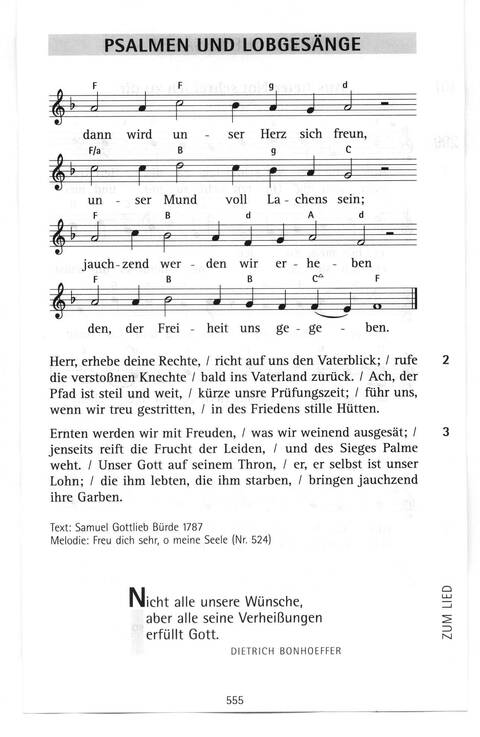 Antwort Finden in alten und neuen Liedern, in Worten zum Nachdenken und Beten: evangelisches Gesangbuch (Bayern, Mitteldeutschland, Thüringen) page 522