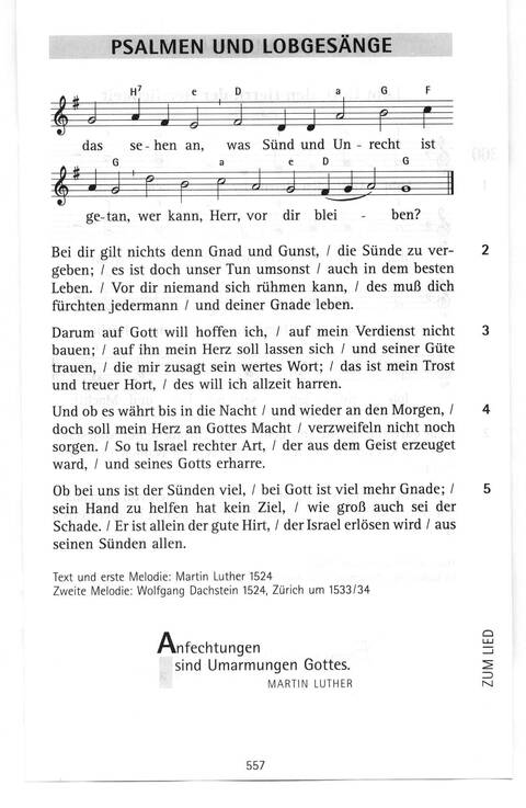 Antwort Finden in alten und neuen Liedern, in Worten zum Nachdenken und Beten: evangelisches Gesangbuch (Bayern, Mitteldeutschland, Thüringen) page 524