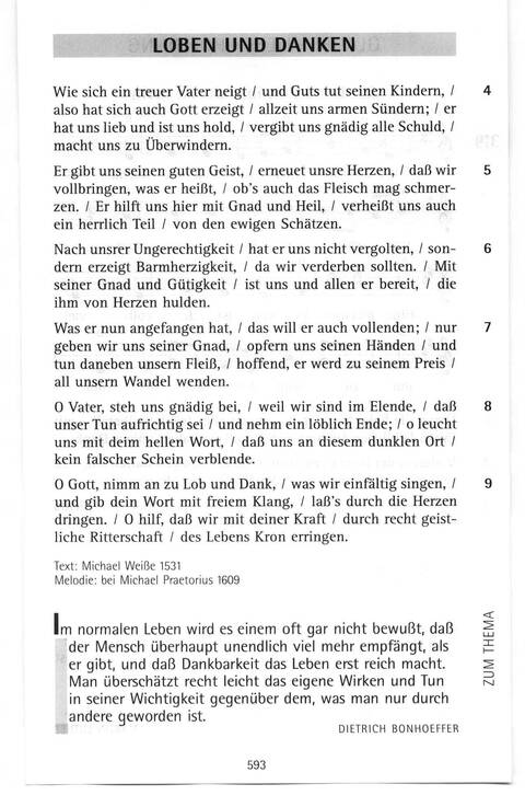 Antwort Finden in alten und neuen Liedern, in Worten zum Nachdenken und Beten: evangelisches Gesangbuch (Bayern, Mitteldeutschland, Thüringen) page 560