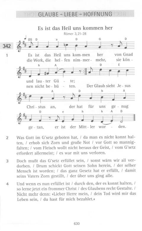 Antwort Finden in alten und neuen Liedern, in Worten zum Nachdenken und Beten: evangelisches Gesangbuch (Bayern, Mitteldeutschland, Thüringen) page 596