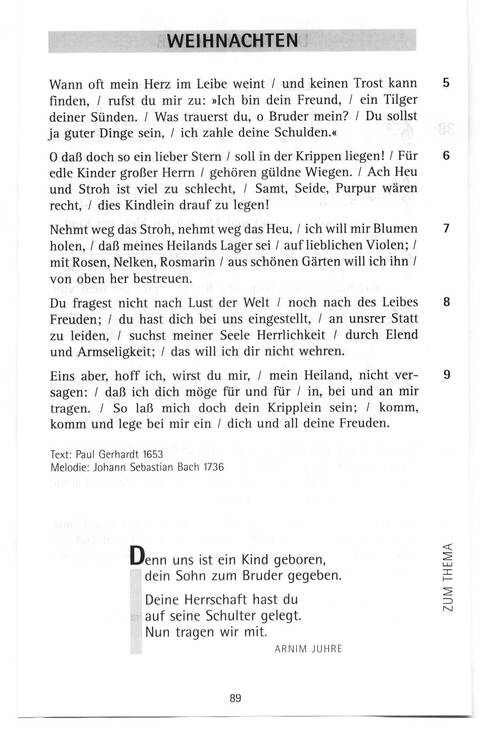 Antwort Finden in alten und neuen Liedern, in Worten zum Nachdenken und Beten: evangelisches Gesangbuch (Bayern, Mitteldeutschland, Thüringen) page 60