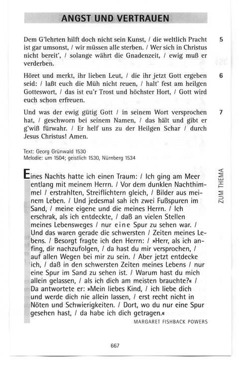 Antwort Finden in alten und neuen Liedern, in Worten zum Nachdenken und Beten: evangelisches Gesangbuch (Bayern, Mitteldeutschland, Thüringen) page 633