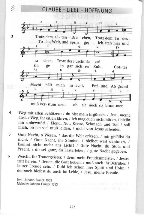 Antwort Finden in alten und neuen Liedern, in Worten zum Nachdenken und Beten: evangelisches Gesangbuch (Bayern, Mitteldeutschland, Thüringen) page 688