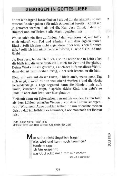 Antwort Finden in alten und neuen Liedern, in Worten zum Nachdenken und Beten: evangelisches Gesangbuch (Bayern, Mitteldeutschland, Thüringen) page 705