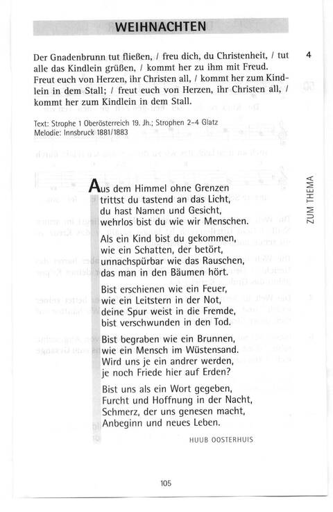 Antwort Finden in alten und neuen Liedern, in Worten zum Nachdenken und Beten: evangelisches Gesangbuch (Bayern, Mitteldeutschland, Thüringen) page 76