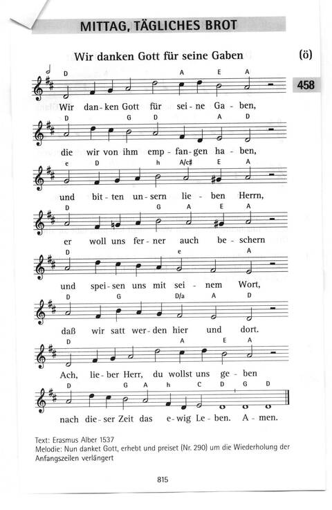 Antwort Finden in alten und neuen Liedern, in Worten zum Nachdenken und Beten: evangelisches Gesangbuch (Bayern, Mitteldeutschland, Thüringen) page 781