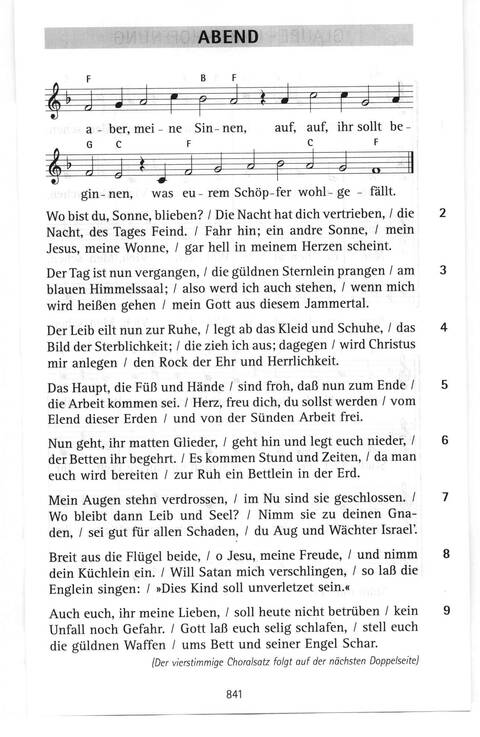 Antwort Finden in alten und neuen Liedern, in Worten zum Nachdenken und Beten: evangelisches Gesangbuch (Bayern, Mitteldeutschland, Thüringen) page 807