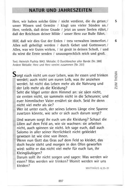 Antwort Finden in alten und neuen Liedern, in Worten zum Nachdenken und Beten: evangelisches Gesangbuch (Bayern, Mitteldeutschland, Thüringen) page 862