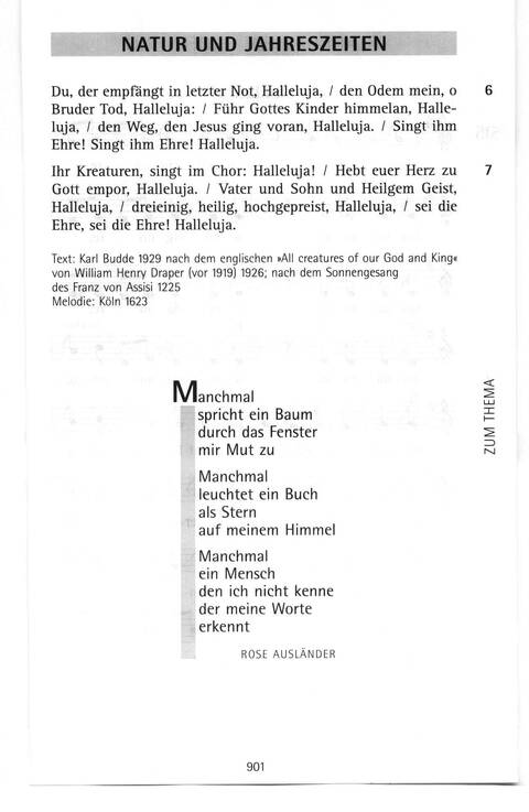 Antwort Finden in alten und neuen Liedern, in Worten zum Nachdenken und Beten: evangelisches Gesangbuch (Bayern, Mitteldeutschland, Thüringen) page 866