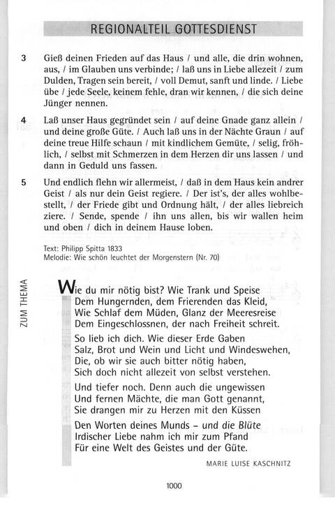 Antwort Finden in alten und neuen Liedern, in Worten zum Nachdenken und Beten: evangelisches Gesangbuch (Bayern, Mitteldeutschland, Thüringen) page 965