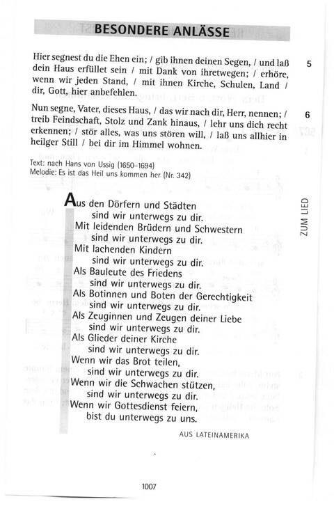 Antwort Finden in alten und neuen Liedern, in Worten zum Nachdenken und Beten: evangelisches Gesangbuch (Bayern, Mitteldeutschland, Thüringen) page 972