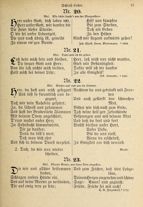 Evangelisches Gesangbuch: für die deutschen Congregational-Gemeinden von Nork-Amerika page 11